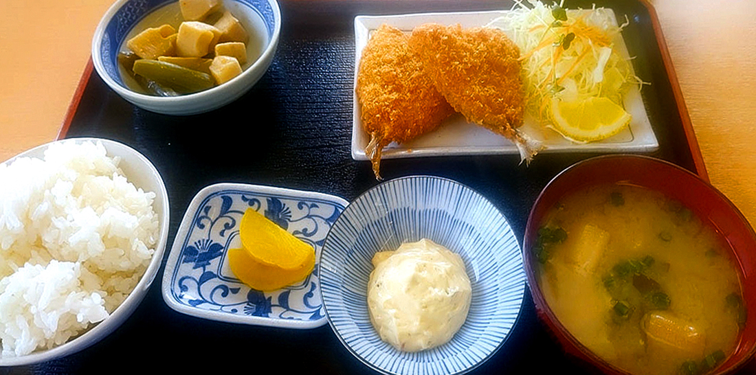 アジフライ定食