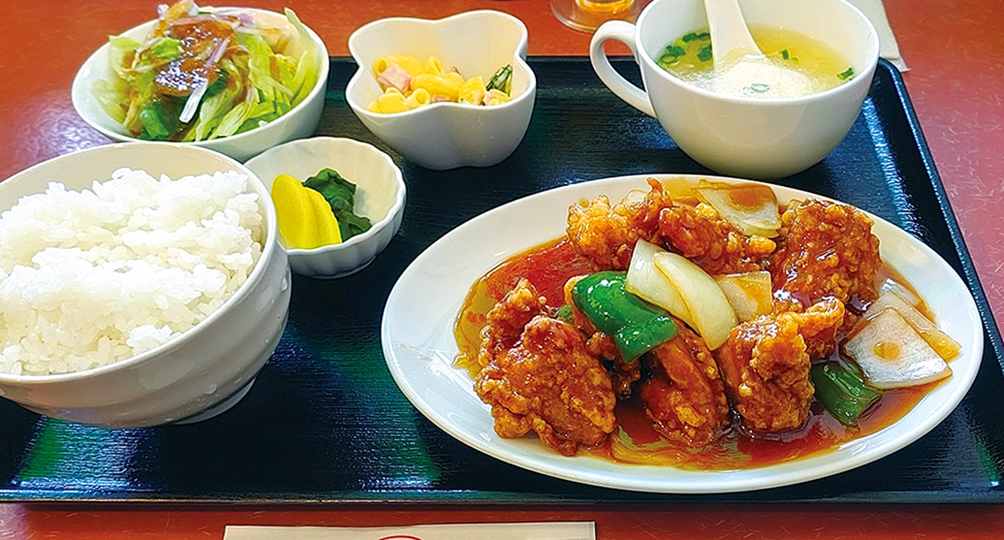 鶏の甘酢煮定食